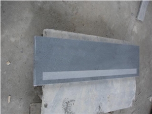 China G664 Pink, Brown Granite, Porrino/Luoyuan Red Cheap Granite in Stair Steps with Anti Slip, Bullnose Round Long Edge, Treads and Risers