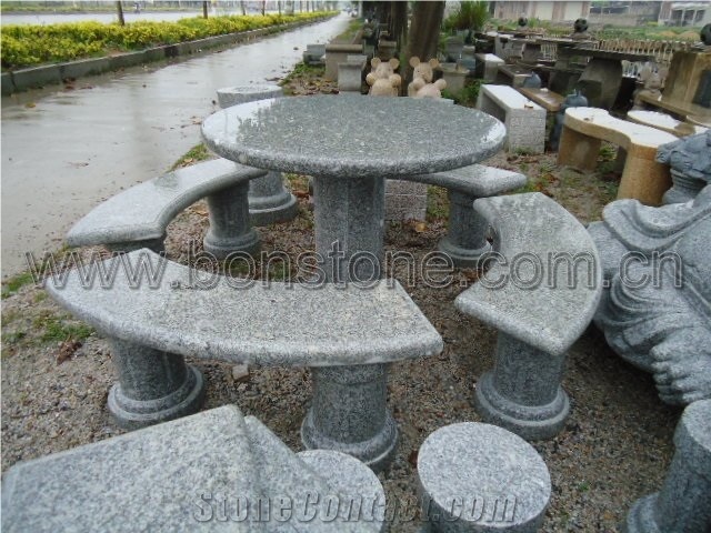 Granite Stone Table and Chair