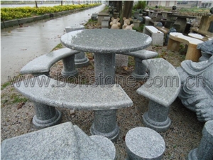 Granite Stone Table and Chair