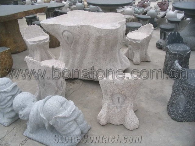 Granite Stone Table and Chair