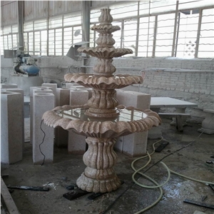 DL Stone Fountain ,Granite Fountain, G682 Yellow Granite Fountain