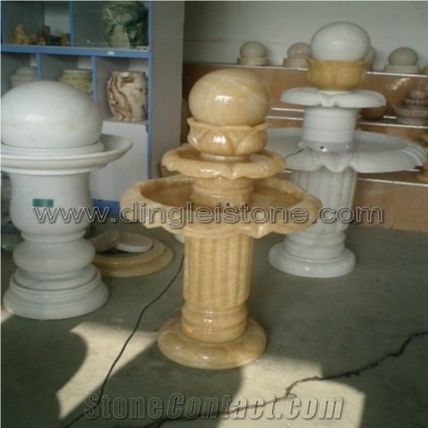 DL Stone Fountain ,Honey Onyx Fountain