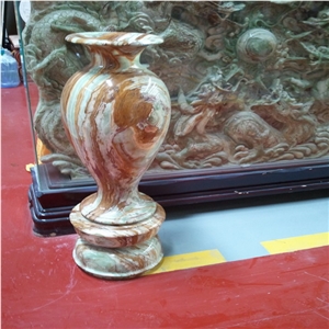DL Stone Vase ,Green Onyx Vase