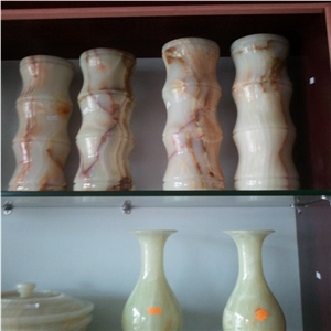 DL Stone Vase ,White Onyx Vase DL Stone Vase ,White Onyx Vase