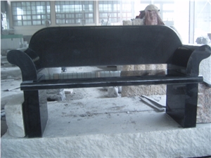Stone Bench,Granite Bench, China Black Granite Bench