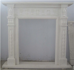 Stone Fireplace,White Marble Fireplace Stone Fireplace,White Marble Fireplace