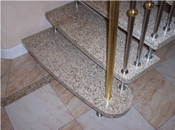 Stone Step Stair, Yellow Granite Stairs