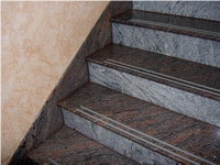 Stone Step Stair, Red Granite Stairs