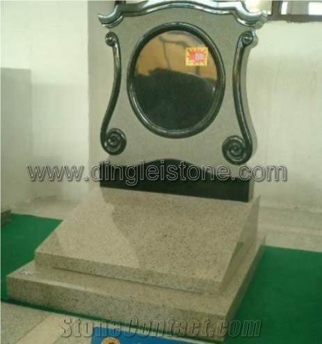 White Granite Tombstone