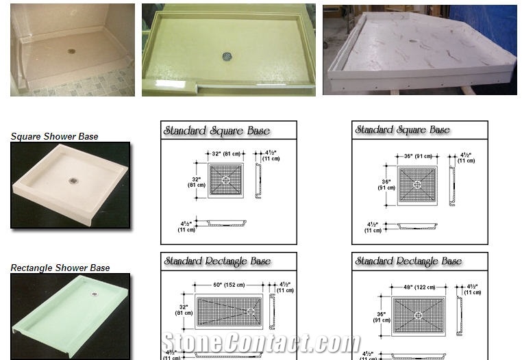 Cultured Marble Shower Base