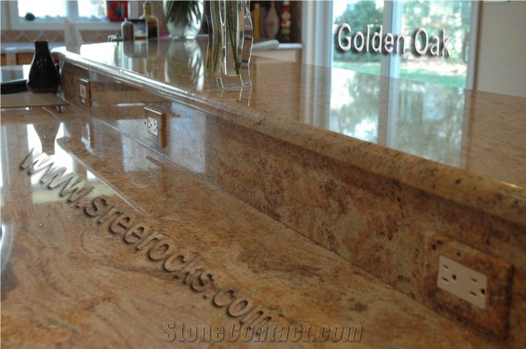 Golden Oak Granite Countertop, Yellow Granite Countertop