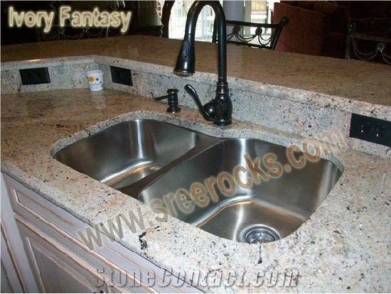 Ivory Fantasy Granite Slabs