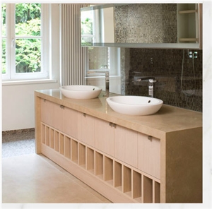 Buxy Beige Vanity Top, Buxy Uni Beige Limestone