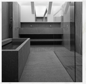 Pietra Piasentina Vanity Top, Grey Limestone