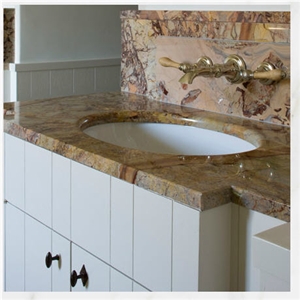 Sarrancolin Extra Vanity Top, Marble