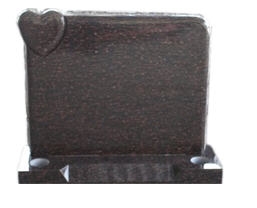 Headstone, Star Ruby Brown Granite