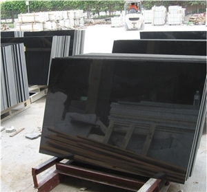 Shanxi Black Granite Slabs & Tiles, China Black Granite