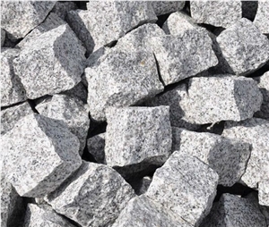Shandong Sesame White Grey Granite Cubes Shandong Sesame White Grey Granite Cubes