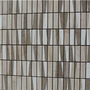 Glass Mixed Stone Mosaics Wall Tiles