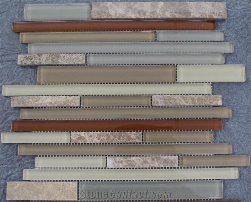 New Glass Mosaics Brick Mosaics