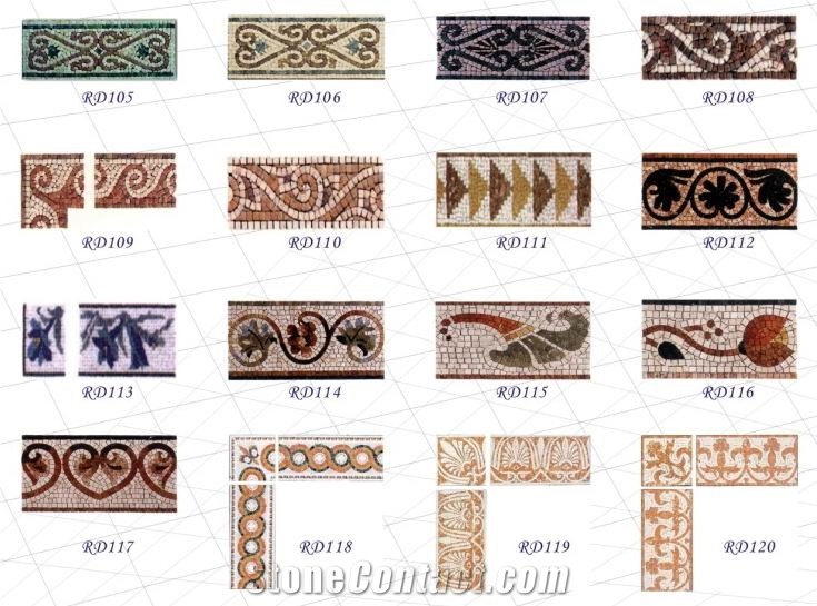 Stone Mosaic Borders, Liners