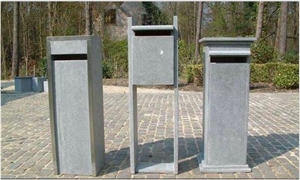 Blue Limestone Mailbox