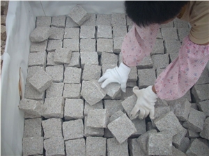 Natural Stone Paving Cube Stone for Landscape Ston, G603 Grey Granite Cube Stone