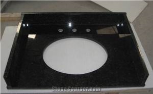 Nature Black Granite Coutertops, Shanxi Black Granite Kitchen Countertops