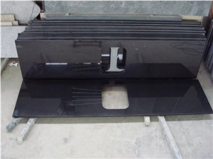 Nature Black Granite Coutertops, Shanxi Black Granite Kitchen Countertops