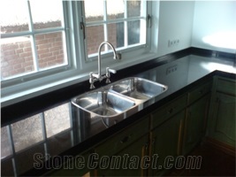Nero Assoluto Kitchen Countertops, Black Granite