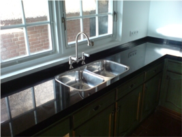 Nero Assoluto Kitchen Countertops, Black Granite Nero Assoluto Kitchen Countertops, Black Granite