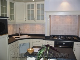 Nero Assoluto Kitchen Countertops, Black Granite