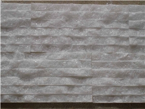 China Crystal White Marble Ledge Stone,Cultured Stone