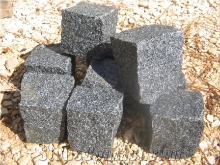 Black Granite Cobbles