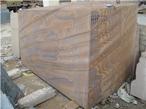 Rainbow Teak Sandstone Block