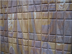 Rainbow Teak Sandstone Block