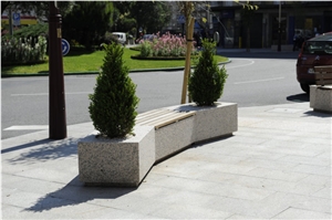Granite Bench, Rosa Porriño Pink Granite