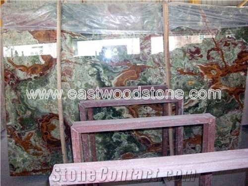 Multicolor Green Onyx Slabs