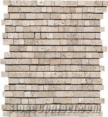 Travertino Alpaca Mosaic, Beige Travertine Mosaic
