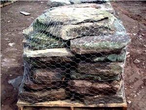 Pennsylvania Sandstone Steppers, Brown Sandstone Cobble, Pavers