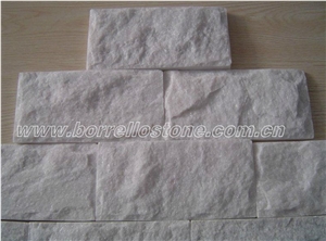 White Culture Stone For Background Wall, China White Marble Cultured Stone