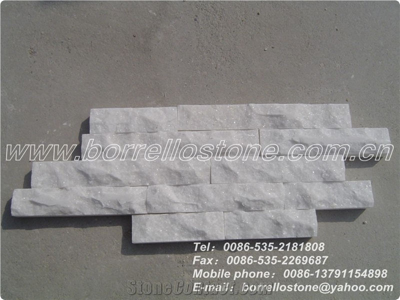 White Culture Stone For Lobby, China White Marble Cultured Stone