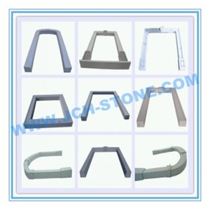 Granite Door Frame Carving, White Granite Door Frame