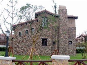 Slate Stone Cultured Stone,Rusty Quartzite Cultured Stone, Wall Cladding, Stacked Stone Veneer, Corner Stone Clearance,Hebei Natural Surface Stone