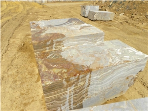Tiger Onyx Block, Turkey Golden-Yellow Onyx