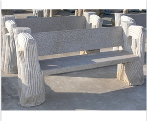 Granite Bench/Table for Landscaping, Rust Yellow Granite Bench