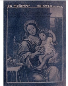 Granite Etching Art Work, Black Granite Etching