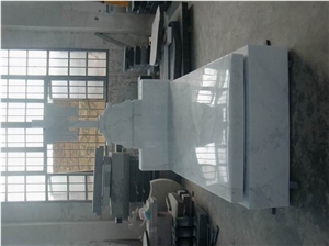 HuNan White Marble Tombstone Monument