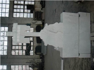 HuNan White Marble Tombstone Monument
