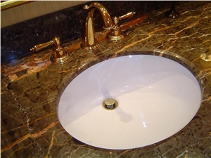 Marble Bath Top, Rain Forest Green Marble